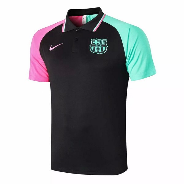 Polo Barcelona 2020-21 Schwarz Pink Grün